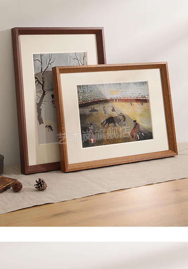 梦可佳油画外框实木实木画框装裱挂墙定制大尺寸木质拼图裱框框架订制