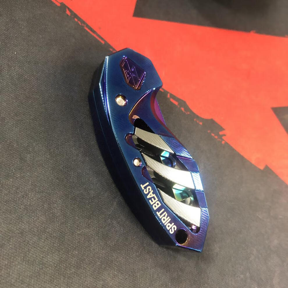 摩托车改装配件450sr电门钥匙胚折叠金属壳盖 春风250sr钥匙壳l41黑红