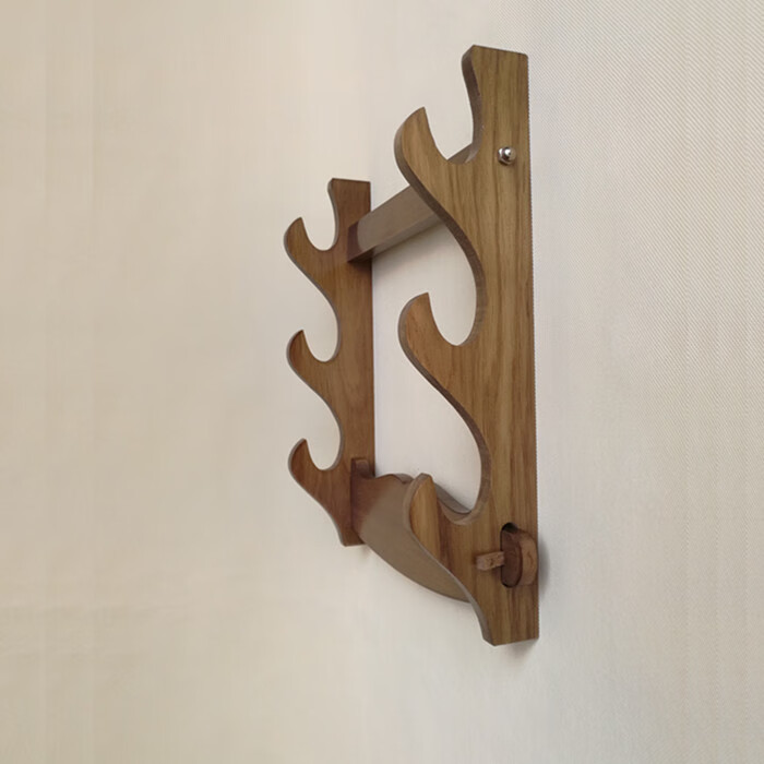 攸竹剑架挂墙立式剑拖实木挂壁式刀剑架架剑托剑座剑架cos 4款密度板