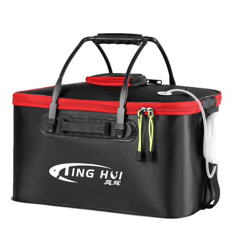 鱼具装备钓鱼箱多功能鱼桶折叠打水桶活鱼桶装鱼箱钓箱加厚鱼护桶30cm