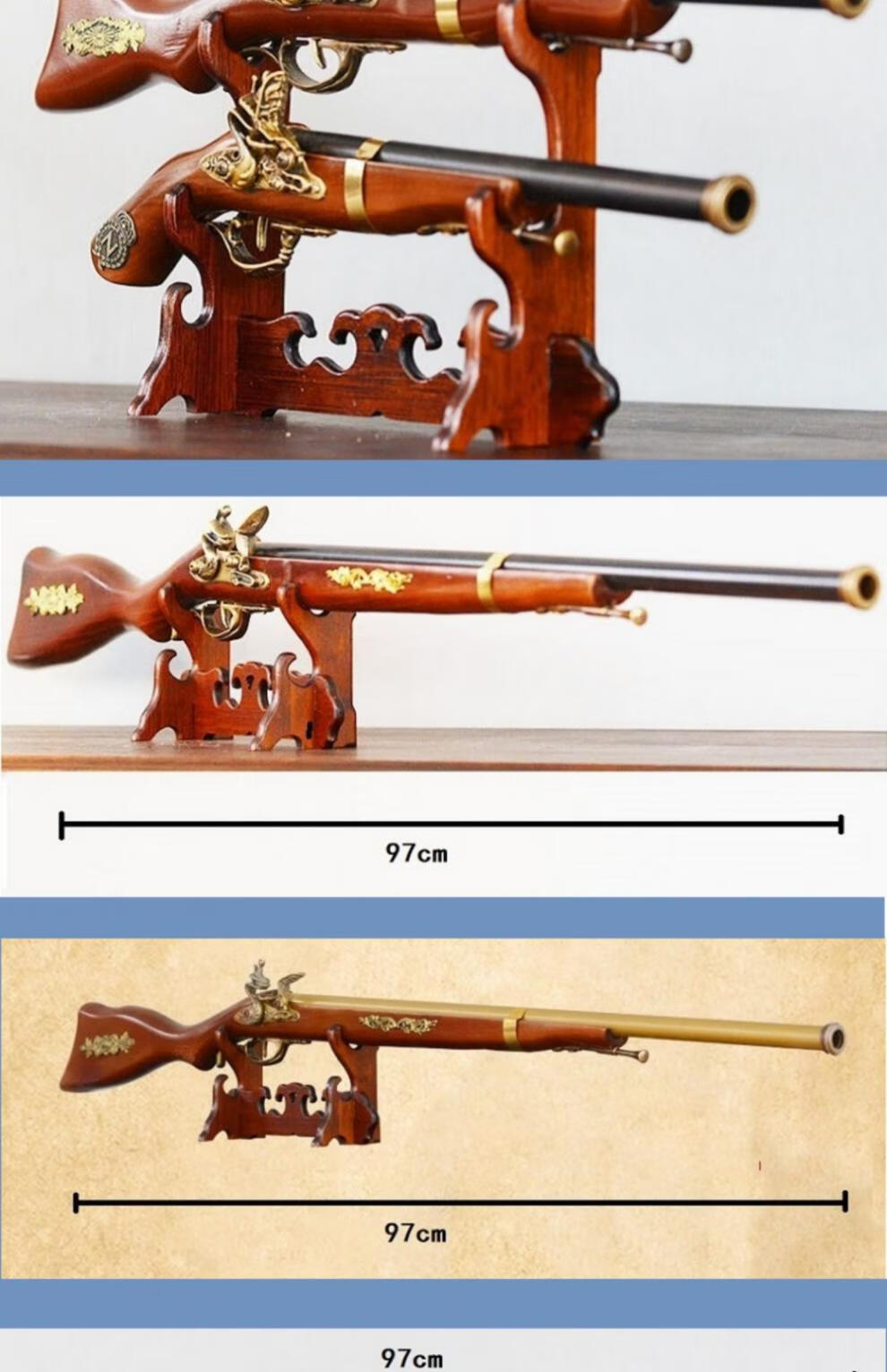 60生态家居枪式打火器金属燧发枪左轮火机搞怪小摆件火铳非发射多