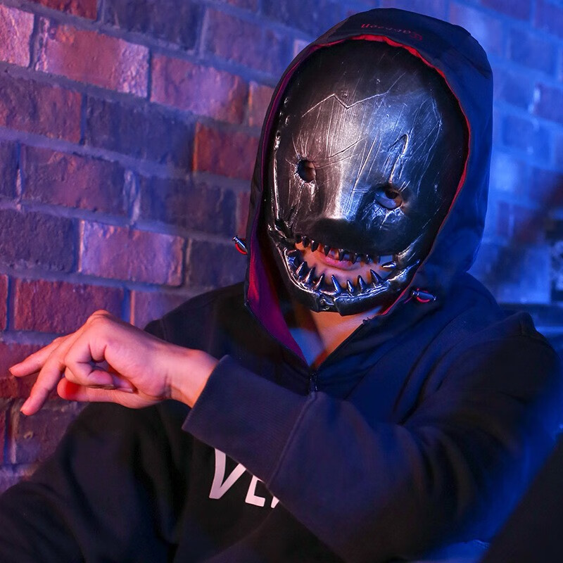 黎明杀机cos 黎明杀机军团游戏同款乳胶面具恐怖屠夫半脸头套cos面罩