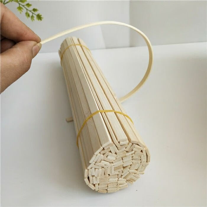 竹片竹条竹方竹板手工扁竹片diy手工制作创意小房子建筑模型材料宽16