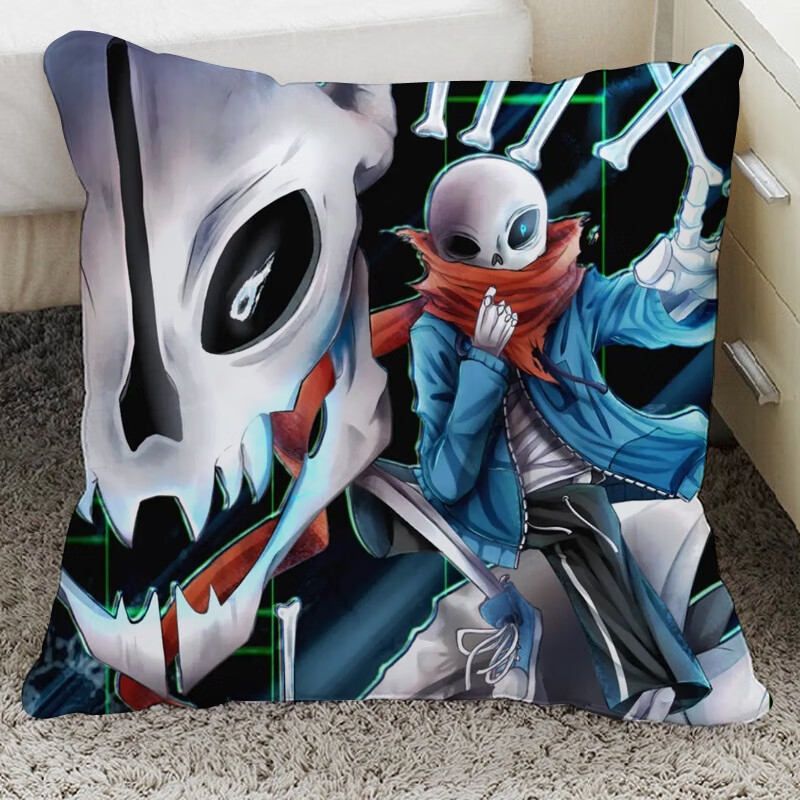 精选优品生态同款sans传说之下抱枕sans骷髅兄弟动漫游戏周边undertal