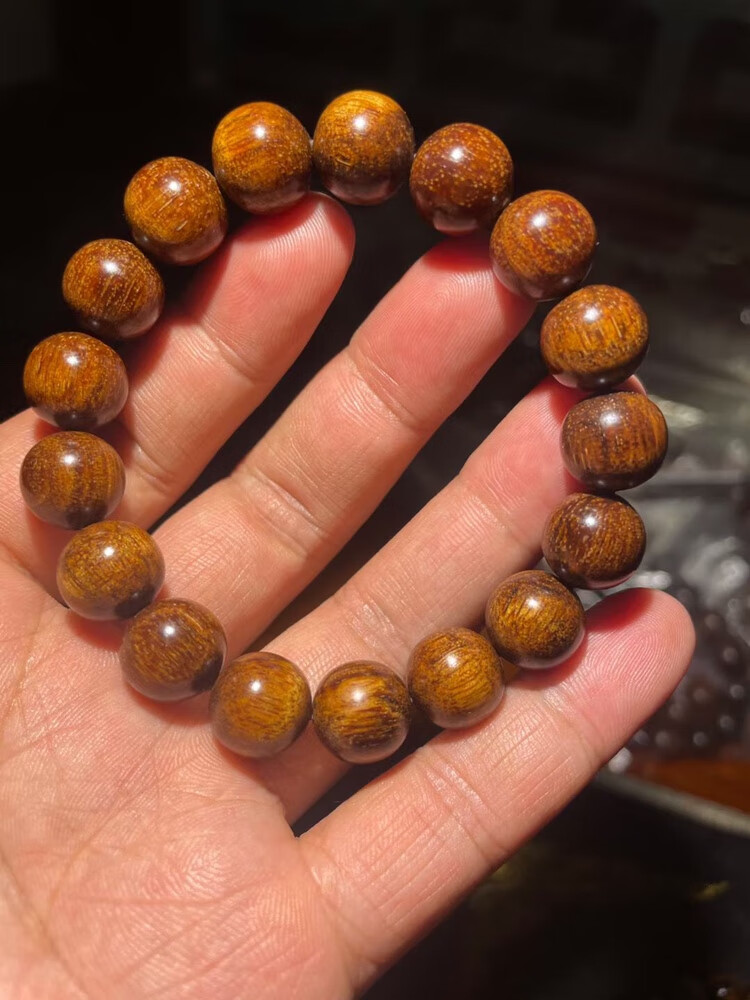 贡木手串巴布亚贡木红月星空12规格手串手链念珠一图一物星空明显荧光