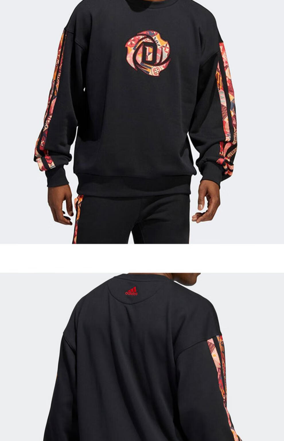 阿迪达斯(adidas)mic rose crew 22年男子罗斯篮球保暖圆领卫衣hd