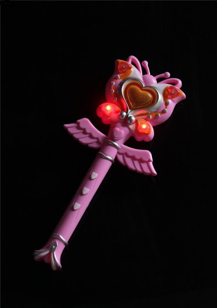 舞法天女手变身魔法棒吧啦吧啦魔仙精致玩具内置闪光灯可爱 t19-炫动