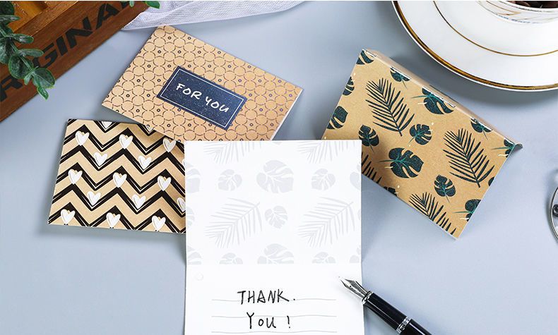 迷你贺卡ins风创意节日通用祝福感谢生日鲜花店写字心愿小卡片贺卡