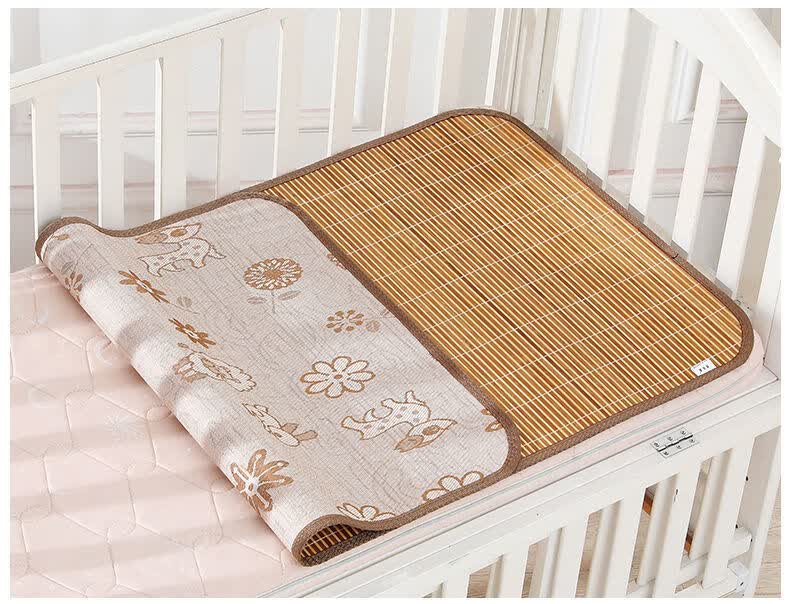 精选婴儿凉席幼儿园午睡专用竹席夏季学生冰丝儿童床双面宝宝席子悠云