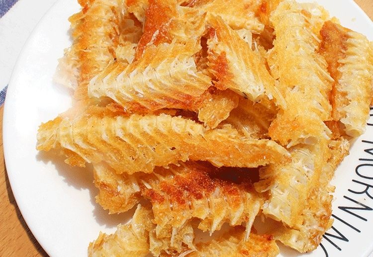 原味鱼排酥嘎嘣脆即食香酥鱼骨烤鱼排250g海鲜特产鱼骨粒休闲小吃香辣