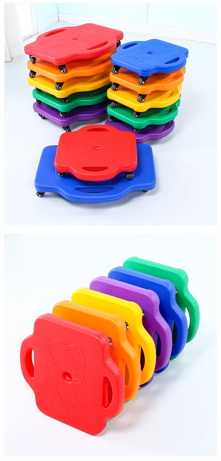 感统训练器材滑板车儿童四轮前庭平衡板小滑板爬家用体能玩具宝宝企鹅