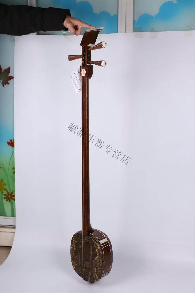 传统乐器三弦供应手工蒙皮制作三弦 古典民族乐器 中号【图片 价格