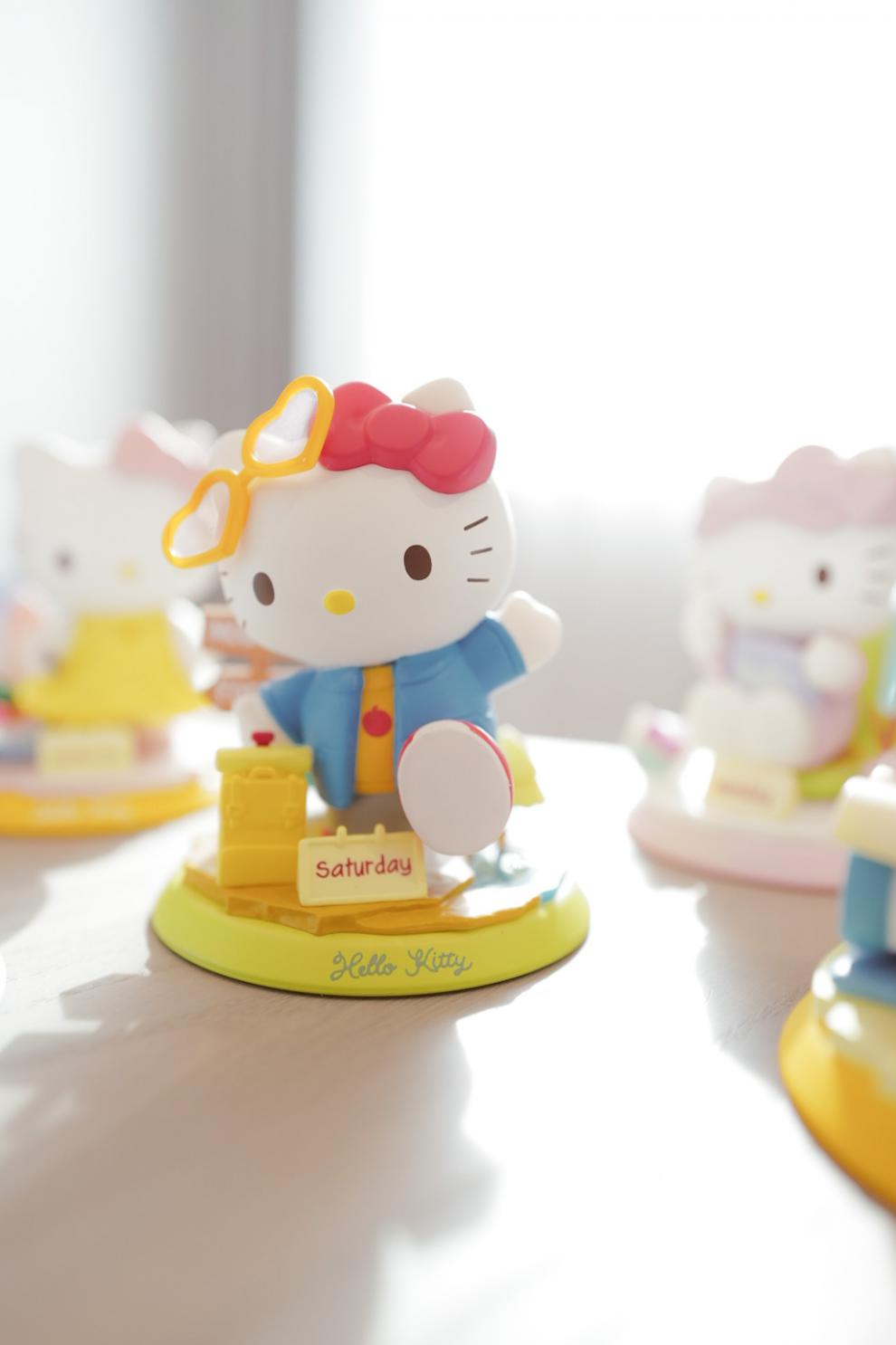 迪士尼hellokitty盲盒全套凯蒂猫摆件动漫周边生日礼物新年一个随机