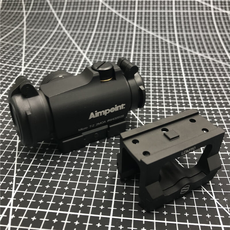 aimpointt2瞄准镜户外红点红膜虹膜胶合t2全息瞄ar瞄准器t2ge黑色增高