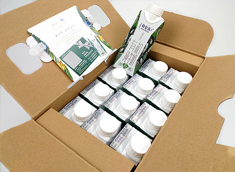 2月产新包装蒙牛特仑苏有机纯牛奶250ml*10盒*3提整箱梦幻盖【图片