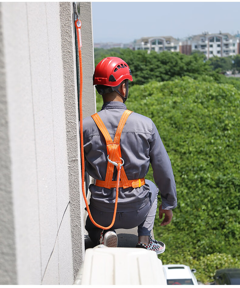 阿尔纳斯 高空作业五点式安全带户外防坠落安全绳套装施工绳风电安装