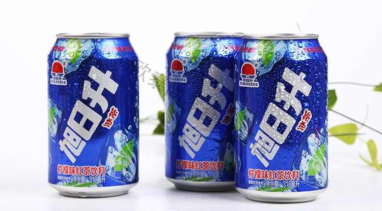 旭日升冰红茶柠檬味饮料310ml20罐汇源凉茶水果冰茶饮料整箱柠檬冰茶