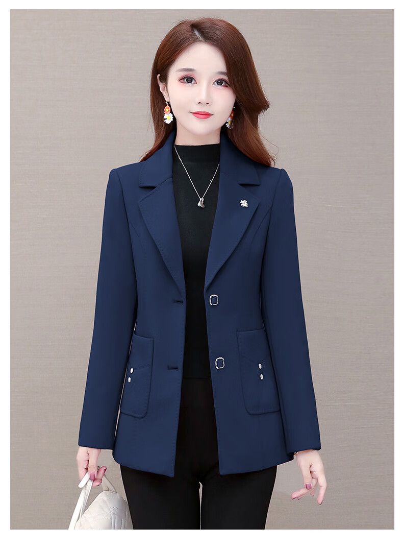 采颜 气质风衣女春秋季上衣女士西装外套2020秋装新款二八月百搭中年