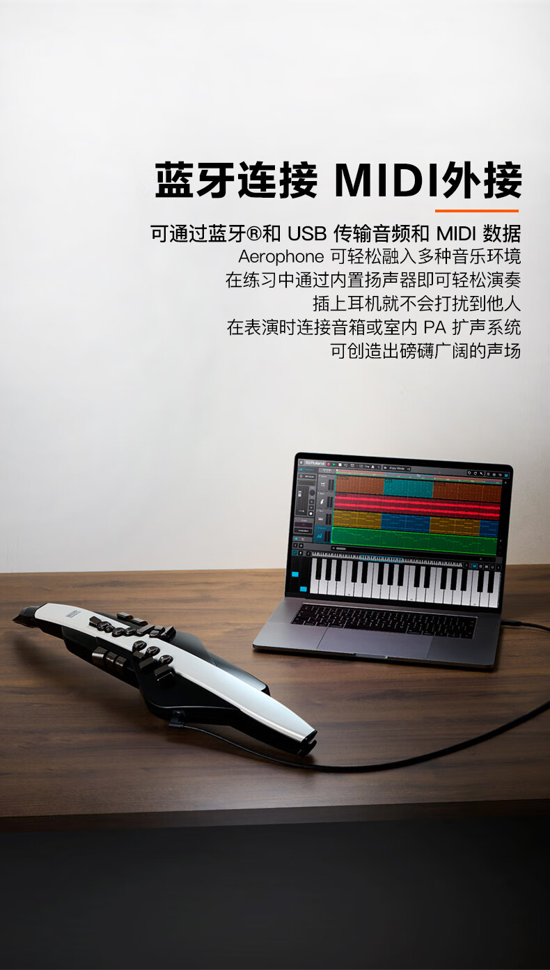 roland罗兰ae20电吹管电萨克斯ae20自带音源电子管乐ae10升级款定制款