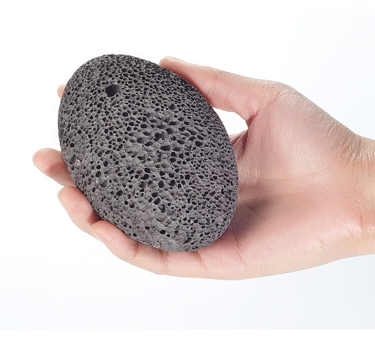 搓脚石 椭圆形火山石足底按摩刮死皮老茧角质磨脚石搓脚板修脚器脚挫