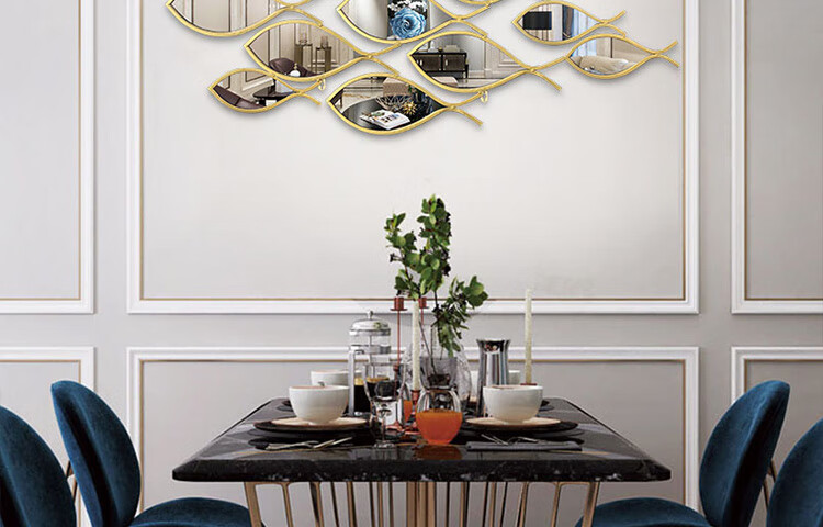 罗蒙卡帝餐厅墙面装饰挂件创意客厅入户玄关轻奢简约现代个性室内立体