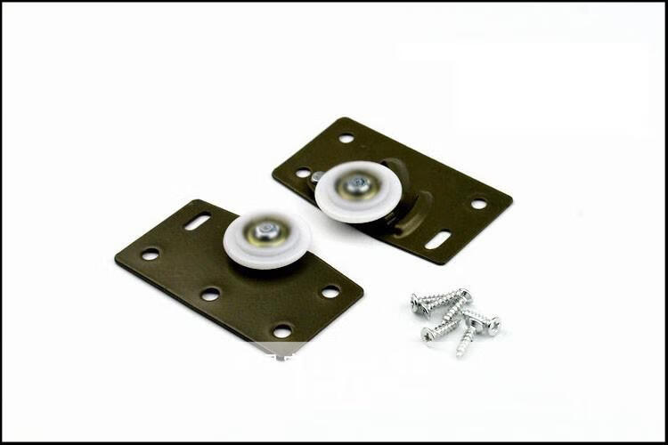 老式家具衣柜上下推拉门衣橱移门家具配件下轮滚轮趟门轮轴承轮轨滑轮