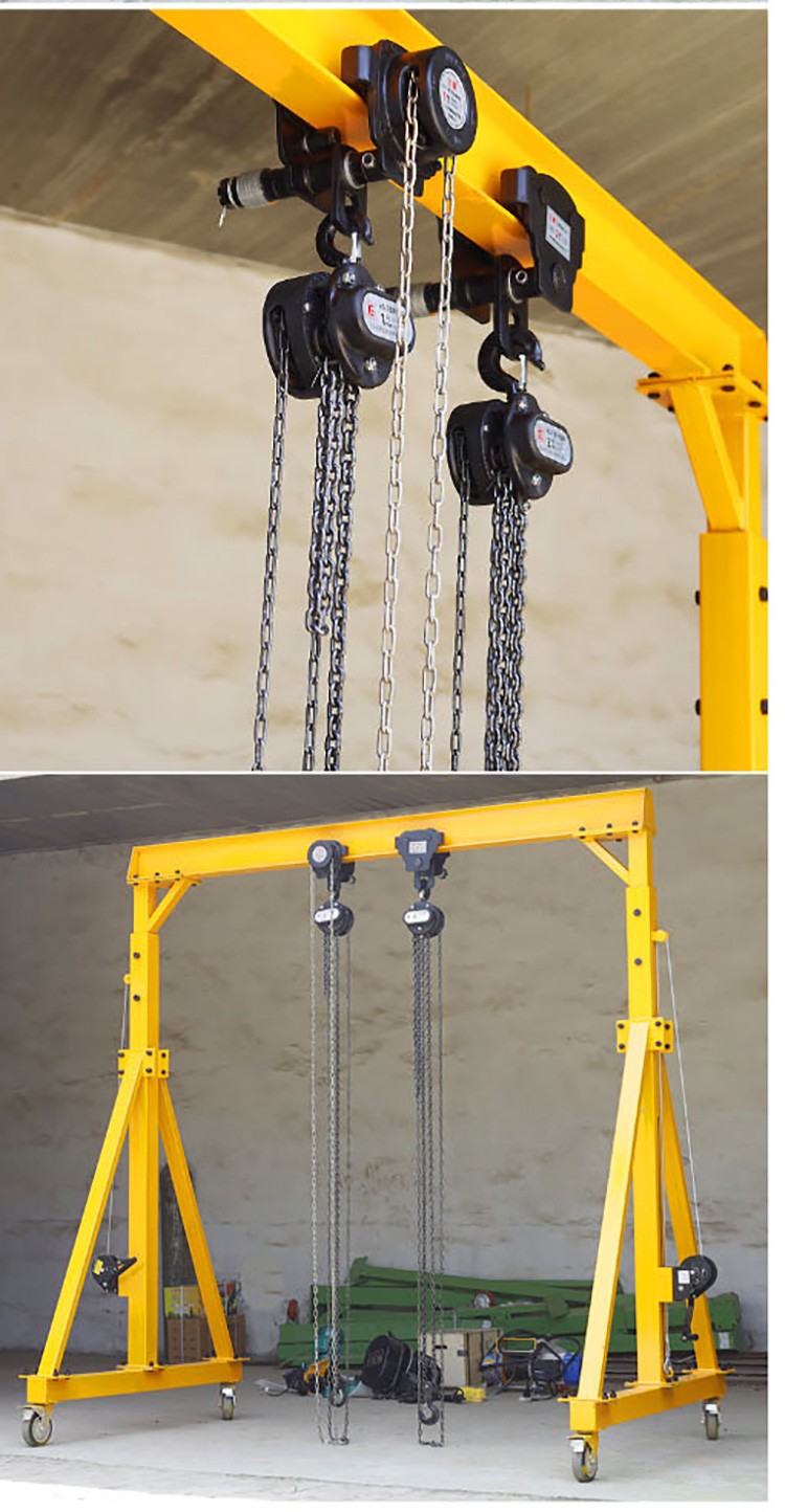 龙门吊架移动工字钢吊架龙门架起重提升机15吨小型龙门吊1吨高2米宽2