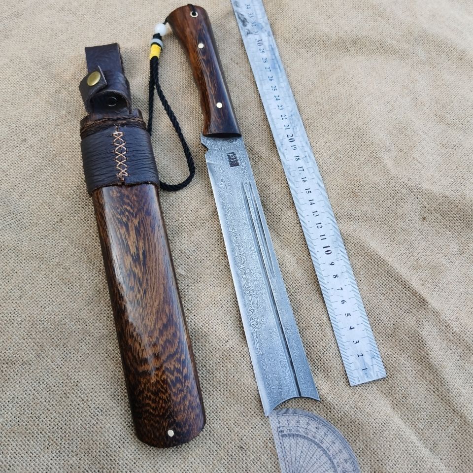 户撒手工刀锻打柴刀阿昌族刀锋利家用小刀短刀大号尼泊尔