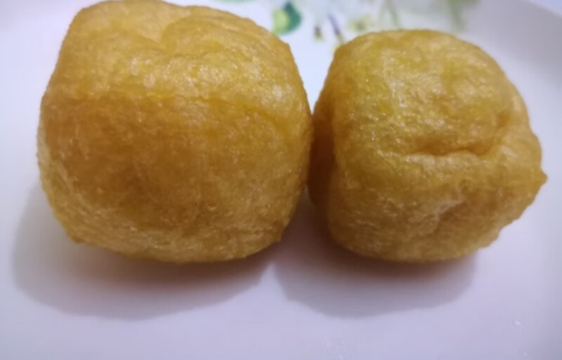 正方形豆制品手工豆泡1000g可火锅油豆腐泡空心油炸