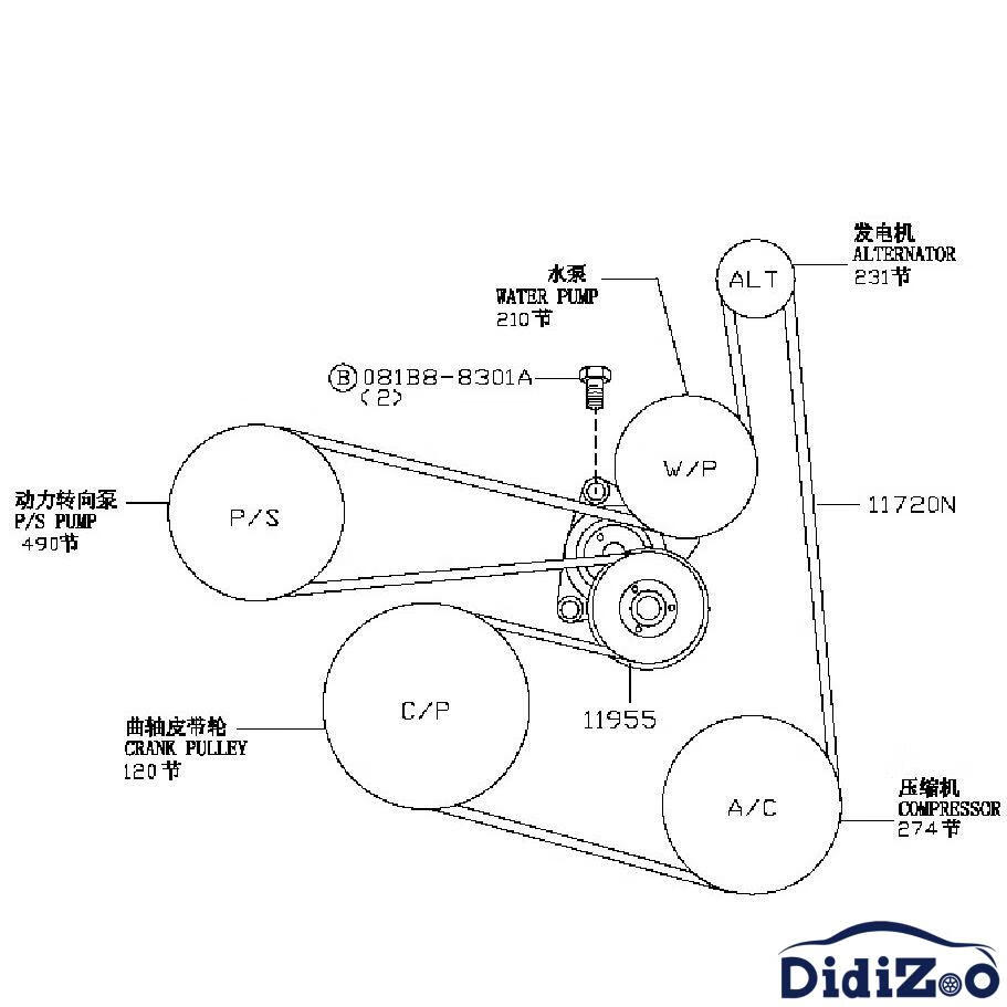 日产轩逸皮带安装教程图片