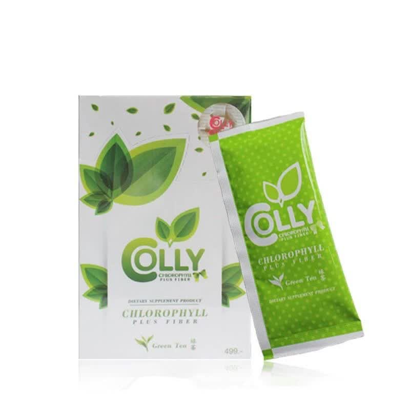 泰国colly叶绿素泰国colly叶绿素15包盒多规格升级新版青汁绿茶菊粉一