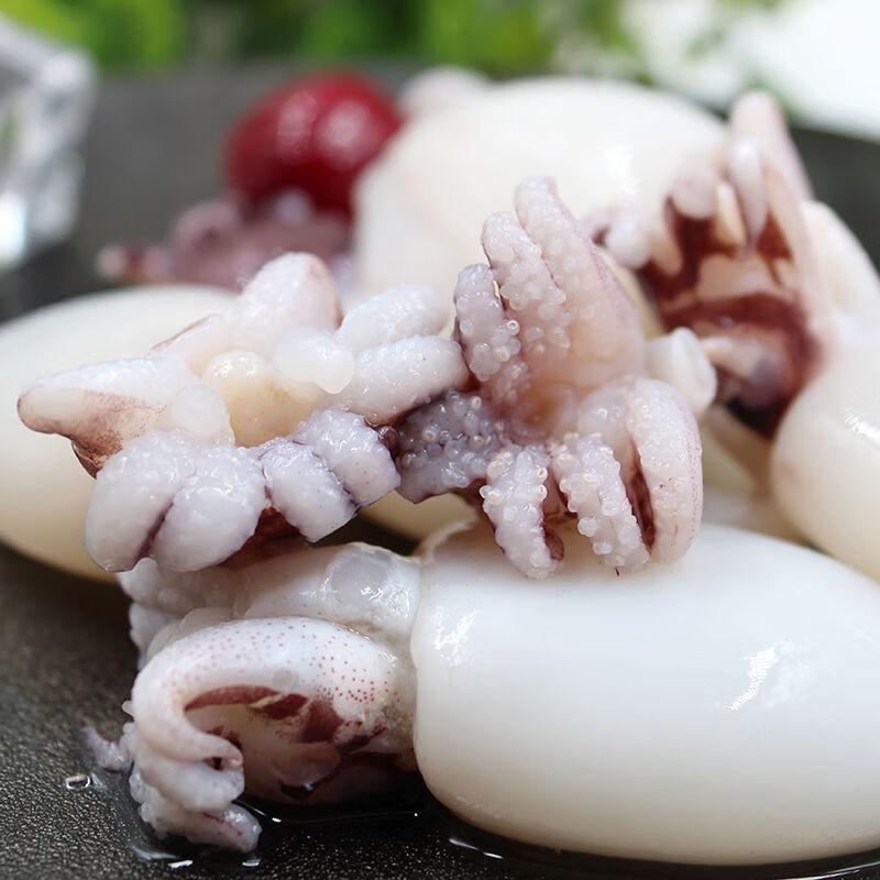 爽口墨鱼仔新鲜爆头去墨囊冷冻海鲜生鲜章鱼仔小墨鱼八爪鱼小乌贼