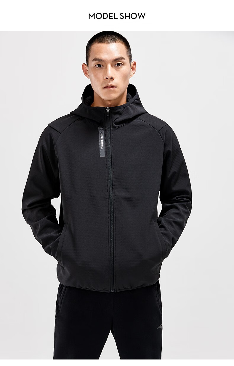 运动风衣外套男夏秋季新款男装针织夹克立领防风男士跑步健身休闲服