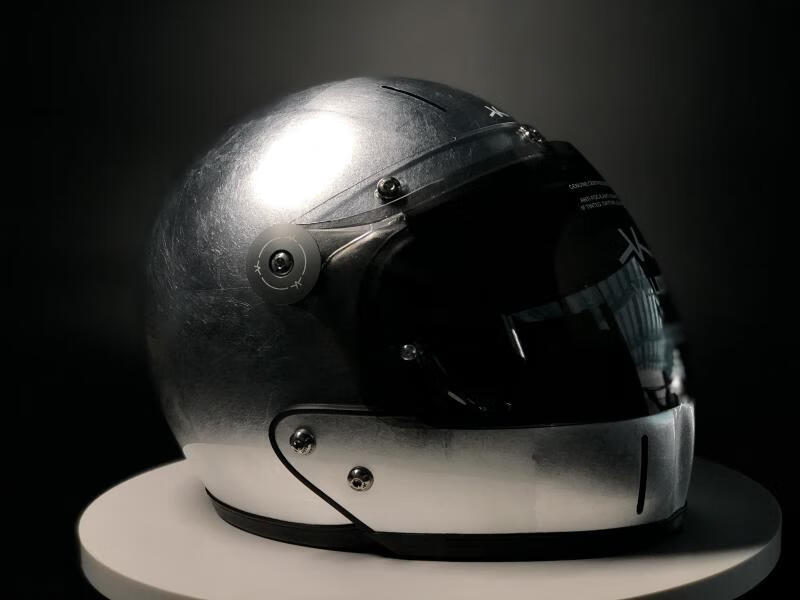 法国veldt哈雷复古头盔碳纤维复古维尔德摩托机车组合全盔法拉力黄