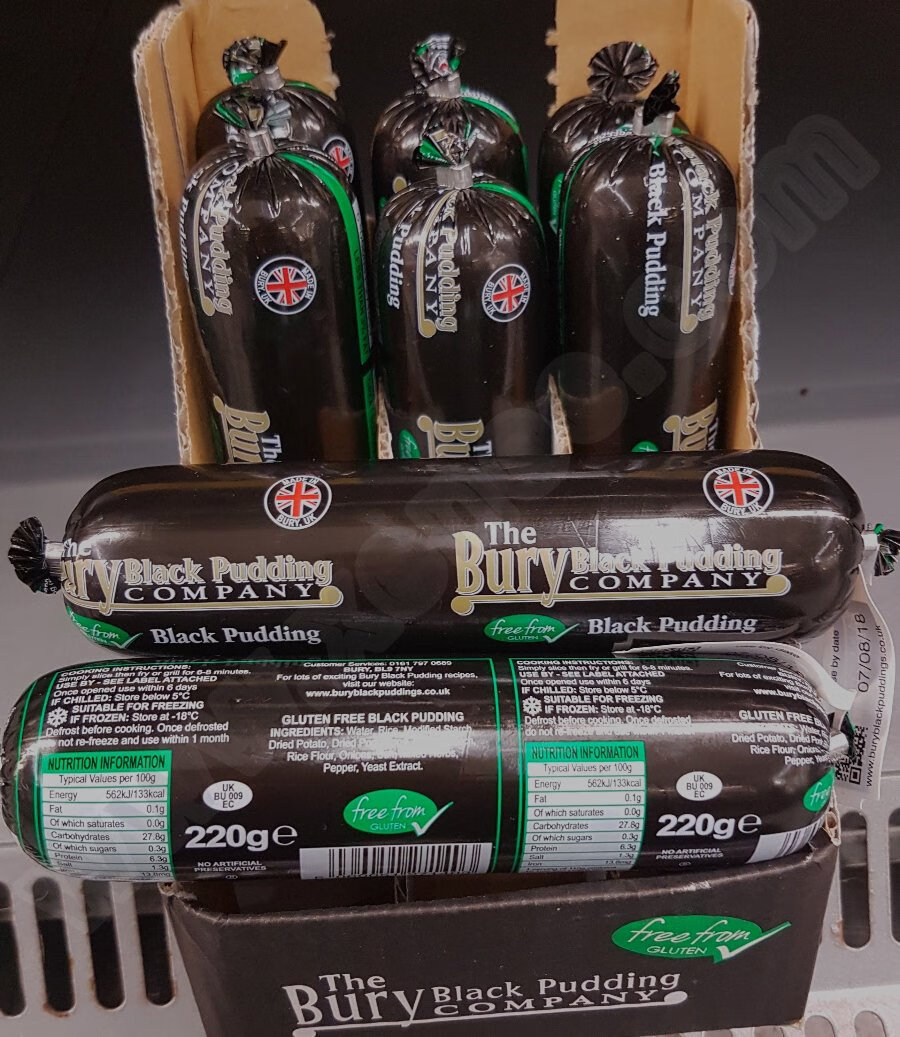 英国the bury black pudding company 黑色布丁 血肠 黑香肠