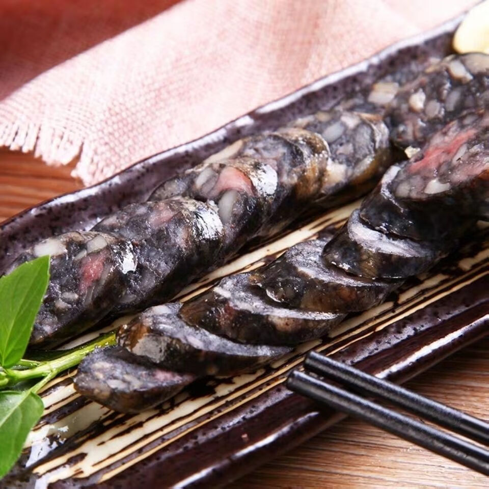 墨鱼肠墨鱼汁香肠火石山烧烤台式风味深海墨鱼特色香肠 2袋1000克