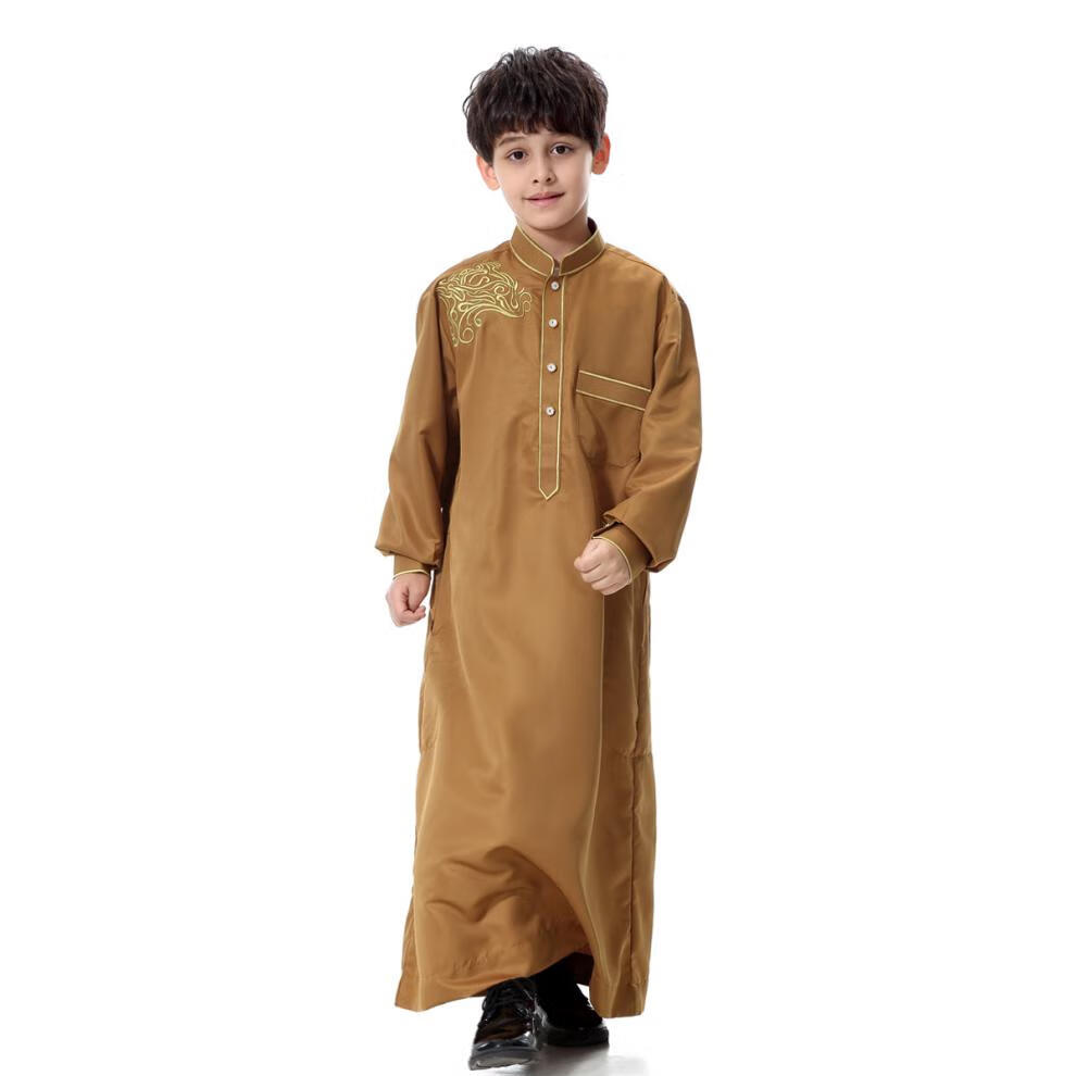 南极人(nanjiren)阿拉伯服装 男中东阿拉伯长袍男孩大童长衫校园节日