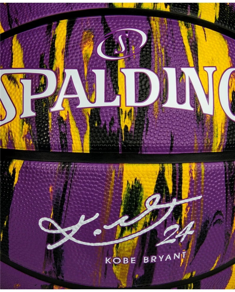 斯伯丁篮球nba官方腾讯体育限量斯伯丁篮球科比签名黑曼巴纪念款典藏