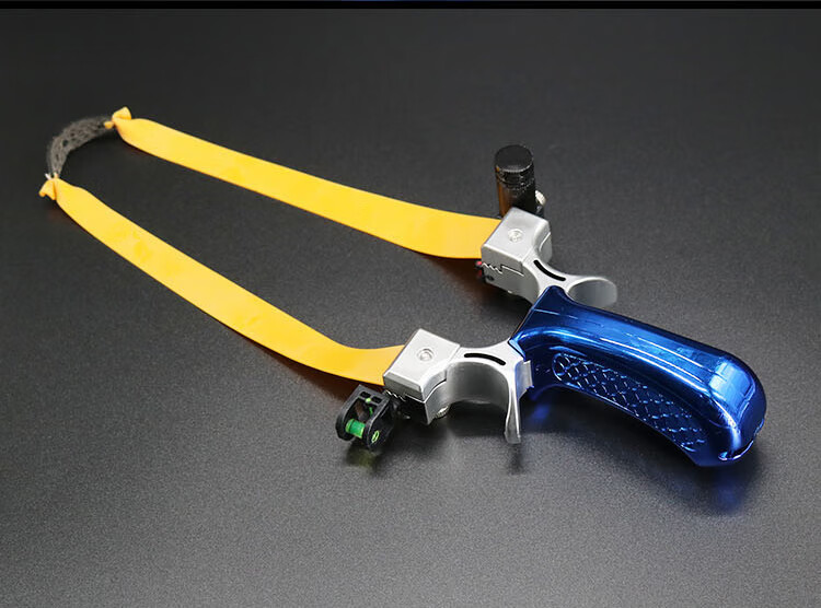 奈野蓝弹弓抢快压扁皮弹弓架子成人专用激光弹工枪鸟打精准刚珠鱼抢