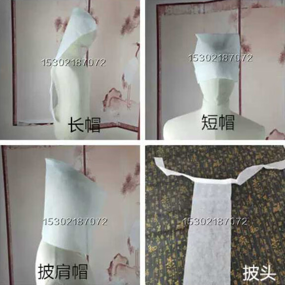 送葬时 子女孝孙 亲友晚辈穿的均码无纺布白大褂孝衣  环保节约不浪费