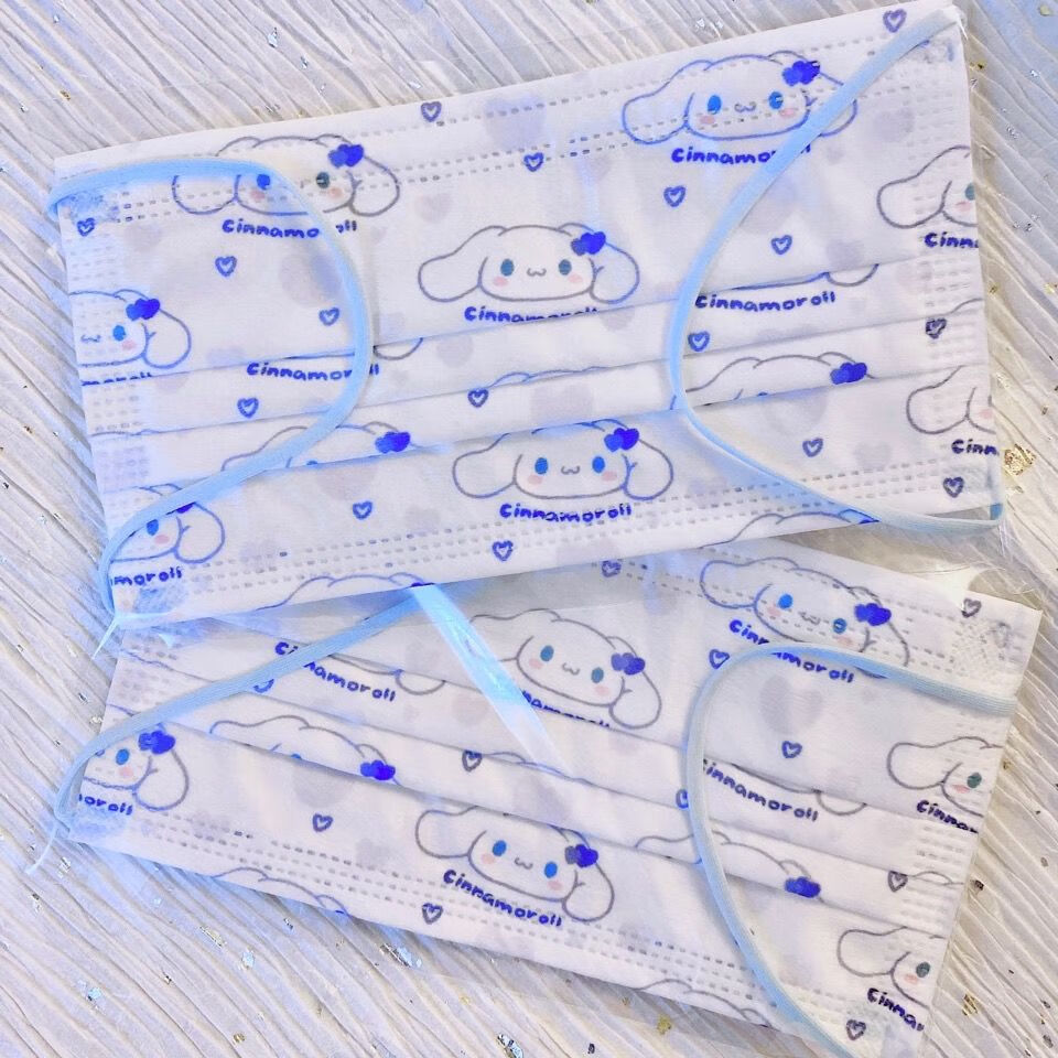 新品玉桂狗口罩可爱玉桂狗口罩系列的卡通印花熔喷99 少女心用品