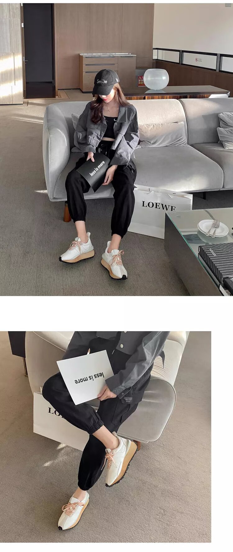 【jd优选】任嘉伦同款鞋子lanvin浪凡阿甘鞋女厚底增高复古运动鞋情侣