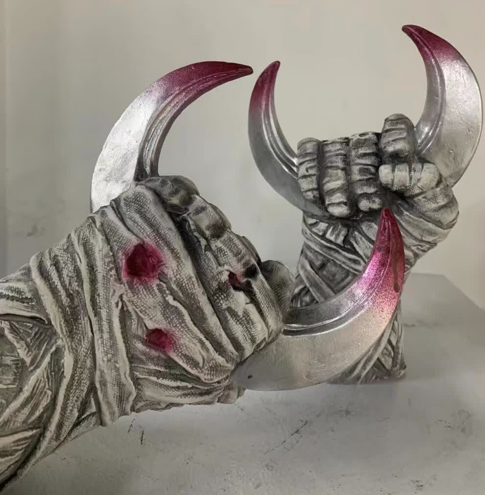 漫威moonknight月光骑士cos衣服套装头套面具手套披风月亮牙道具 月牙