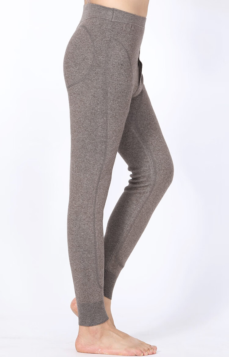 重磅轻奢男装】羊绒裤男加厚加绒保暖裤高腰中老年秋冬打底棉裤羊毛裤