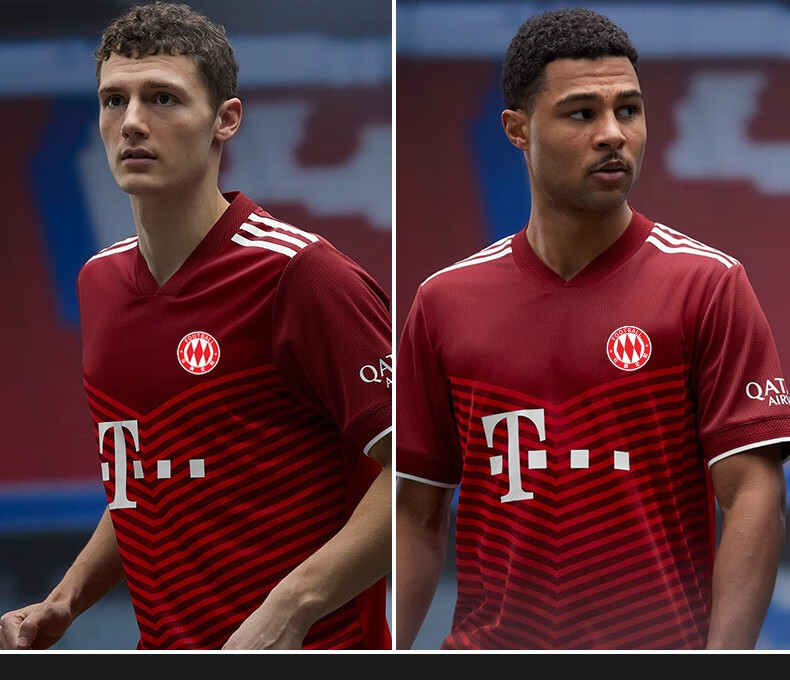 挺诺佳得 2122力拜仁慕尼黑主场红色足球服套装男成人足球衣队服训练