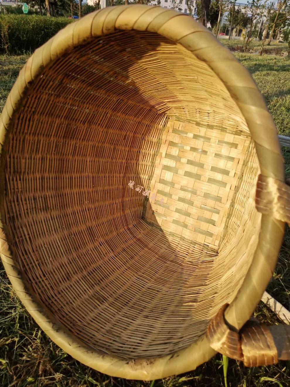 贵州竹编背篓 纯手工编织竹编背篼大人竹蔑背篓背框收纳筐舞蹈道具小