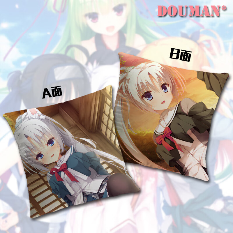 千恋万花幼刀丛雨朝武芳乃常陆茉子动漫游戏周边定制方形抱枕靠枕 2 2