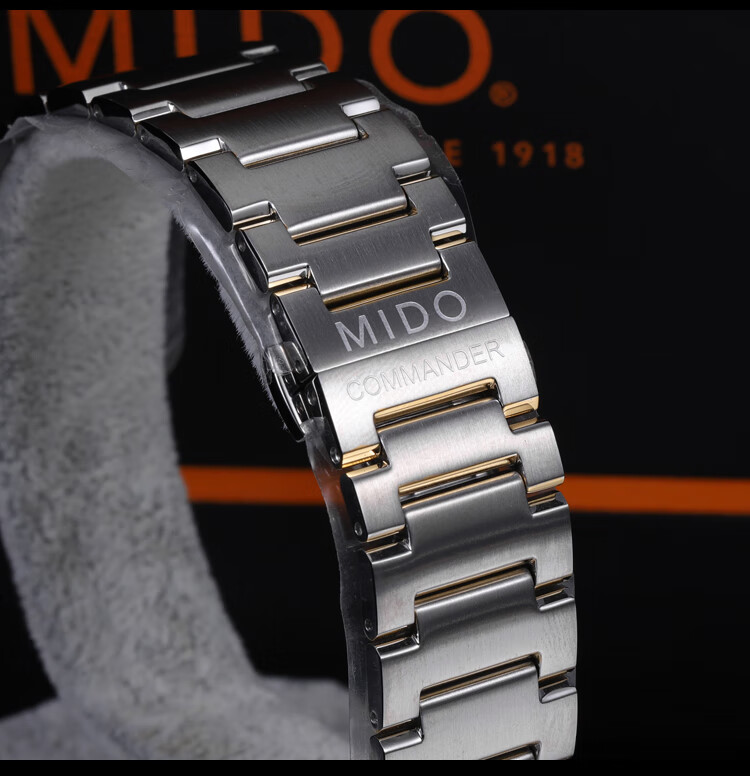 适用美度指挥官表带美度指挥官2表带男士原厂60周年手表原装不锈钢