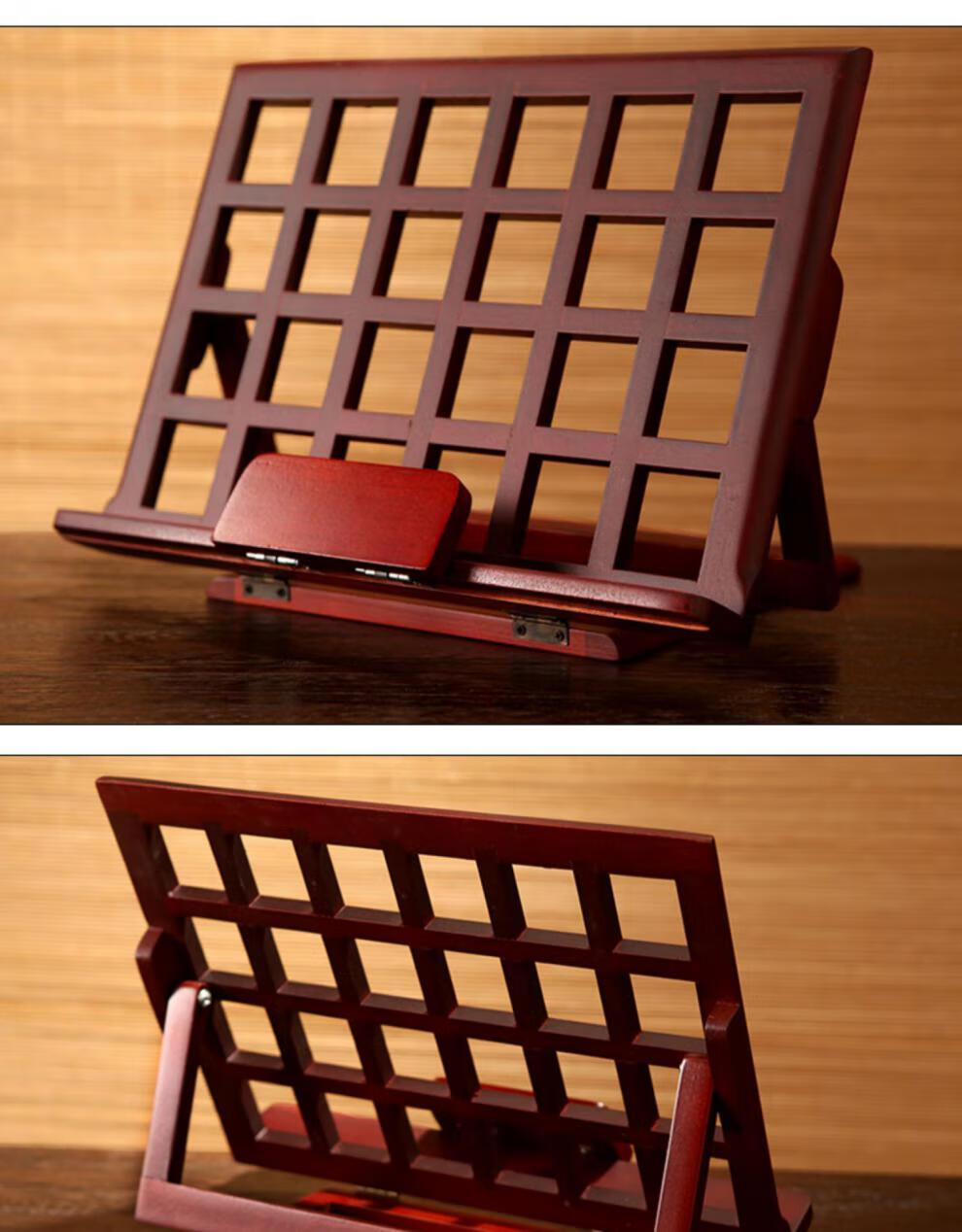 实木书立架桌面看书临帖架字帖架读书架阅读架诵经支架书本收纳架