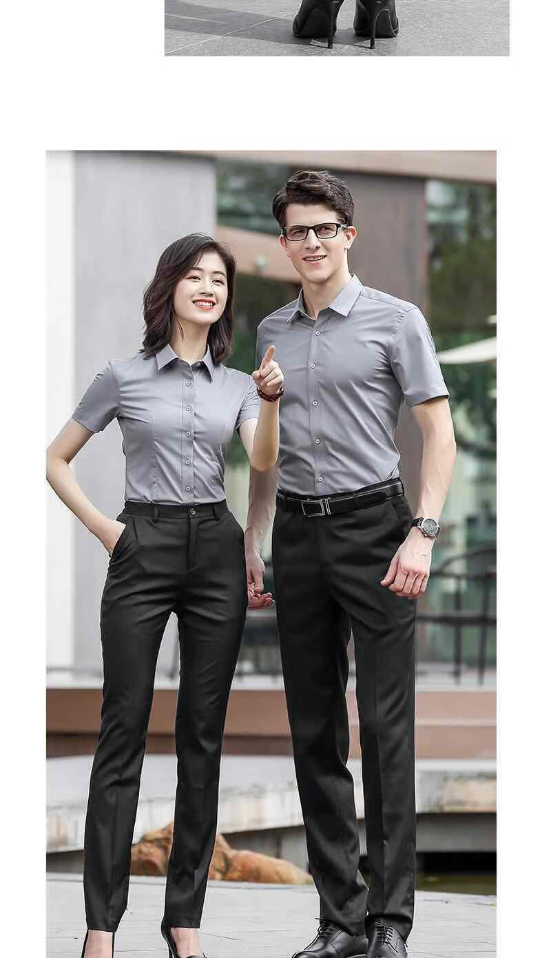 啄木鸟春季男装西裤工作服长裤男女黑裤子修身青年职业灰色条纹直筒
